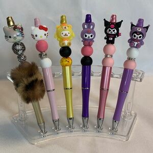 NEW! Handmade Decorated Pens! 5 Piece Set! You Get One!  Your Choice!